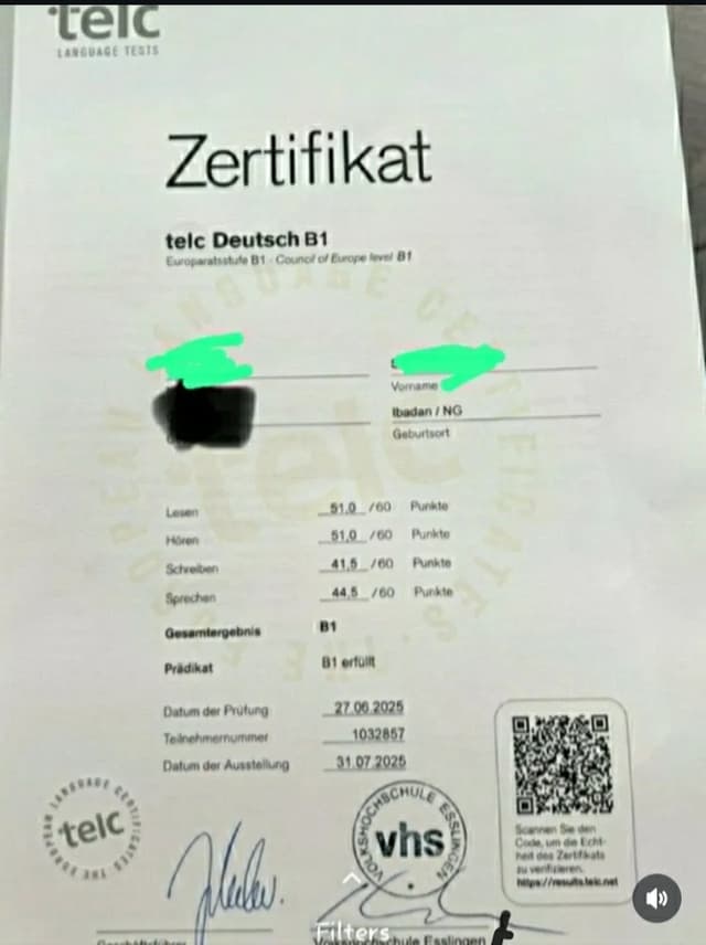 telc Deutsch B1