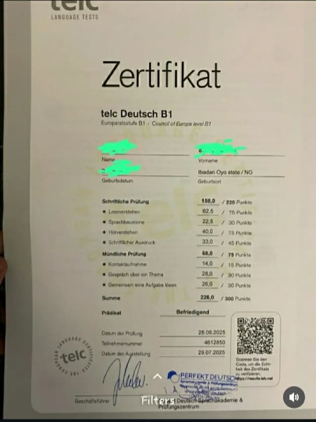 telc Deutsch B1